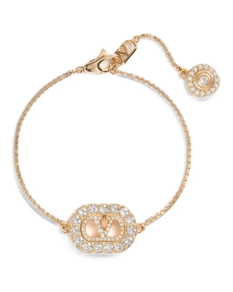 Valentino Garavani VLogo Signature Armband aus Metall und Swarovski-Kristallen - Gold Gold