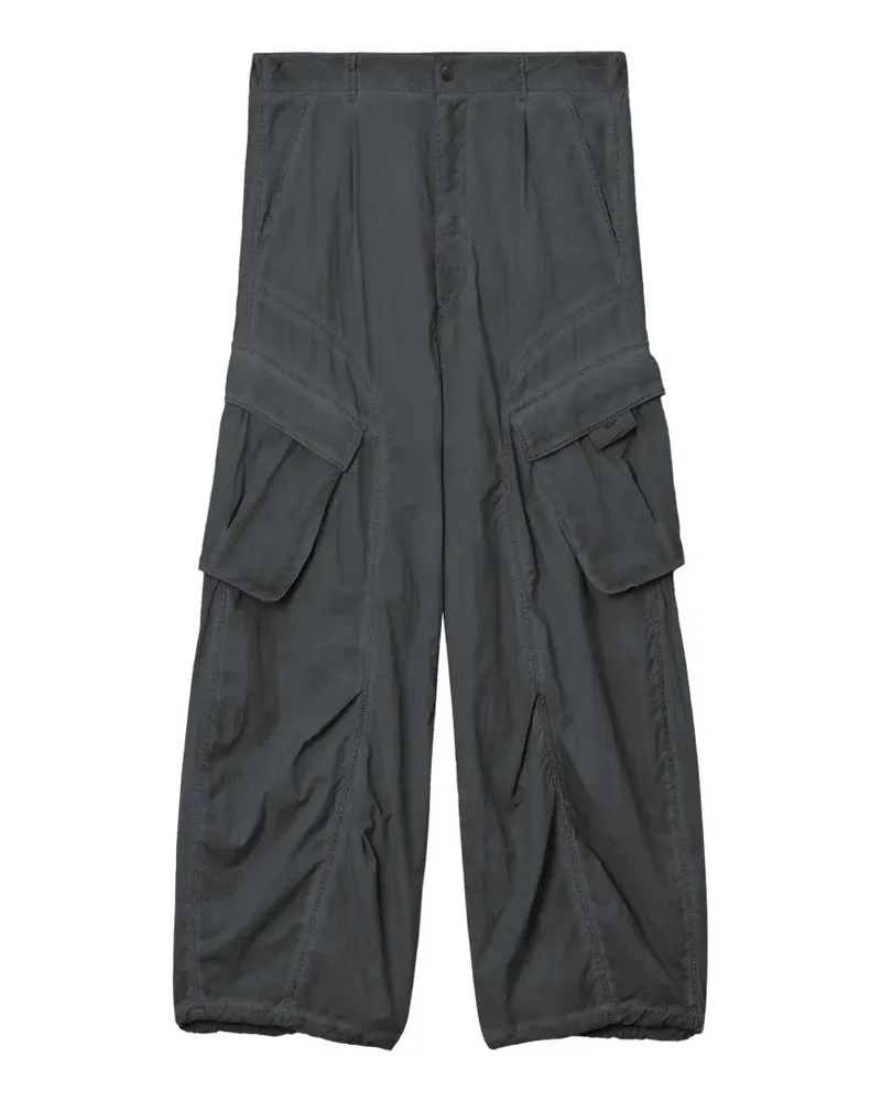 Izzue Cargohose mit weitem Bein - Grau Grau