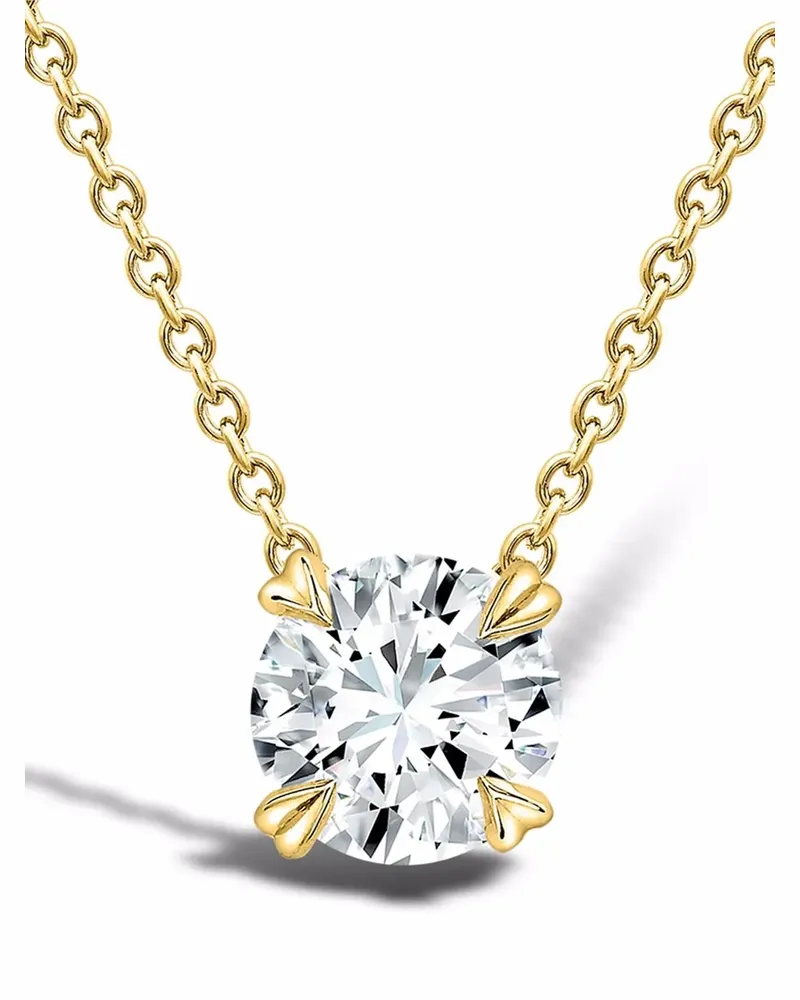 Pragnell 18kt Windsor Gelbgoldhalskette mit einem Diamanten, Gesamtkaratgewicht 1 Gold