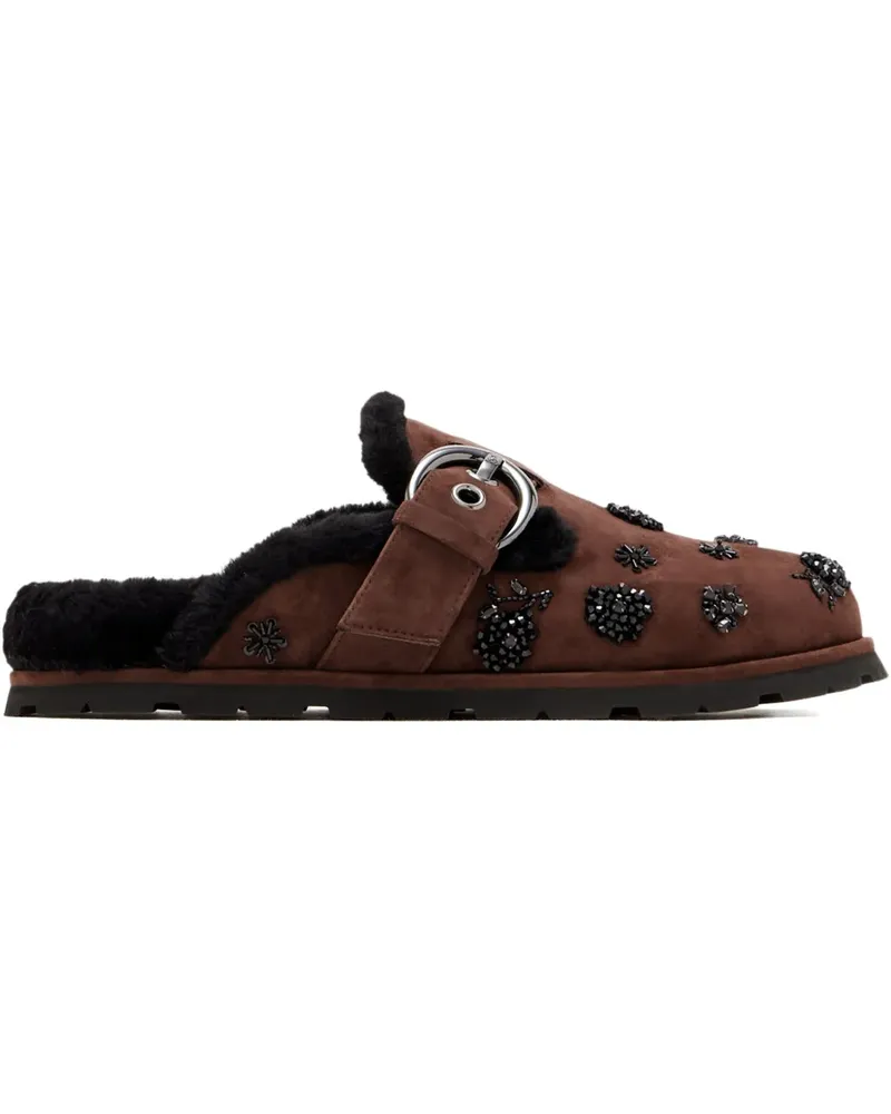 Stuart Weitzman Chrystie Mules mit Schnallendetail - Braun Braun