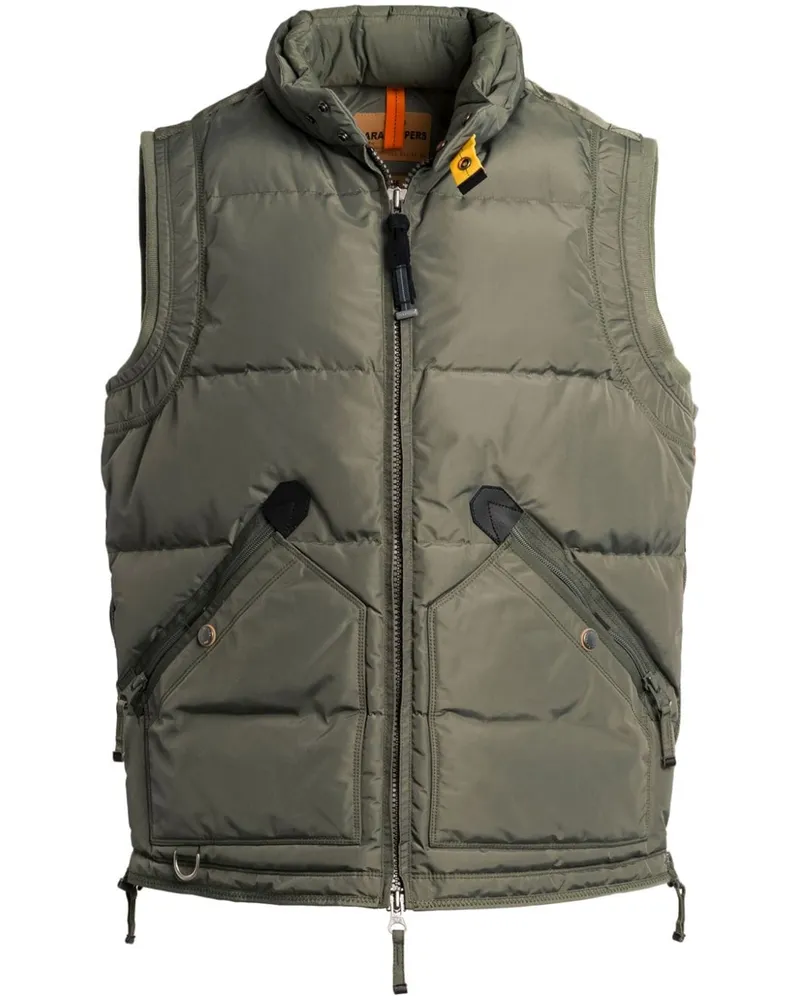 Parajumpers logo-patch detailing gilet Grün