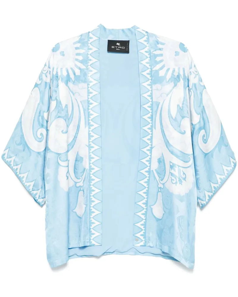 Etro Jacke mit Print - Blau Blau