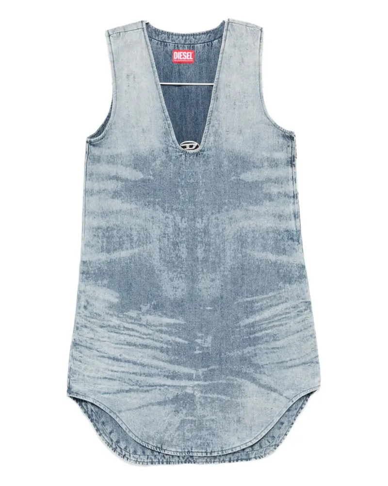 Diesel V-neck sleeveless dress - Blau Blau