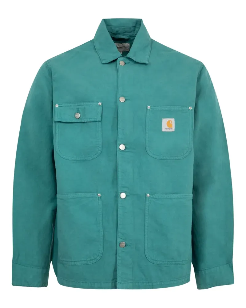 Carhartt WIP Hemdjacke mit aufgesetzter Tasche - Blau Blau