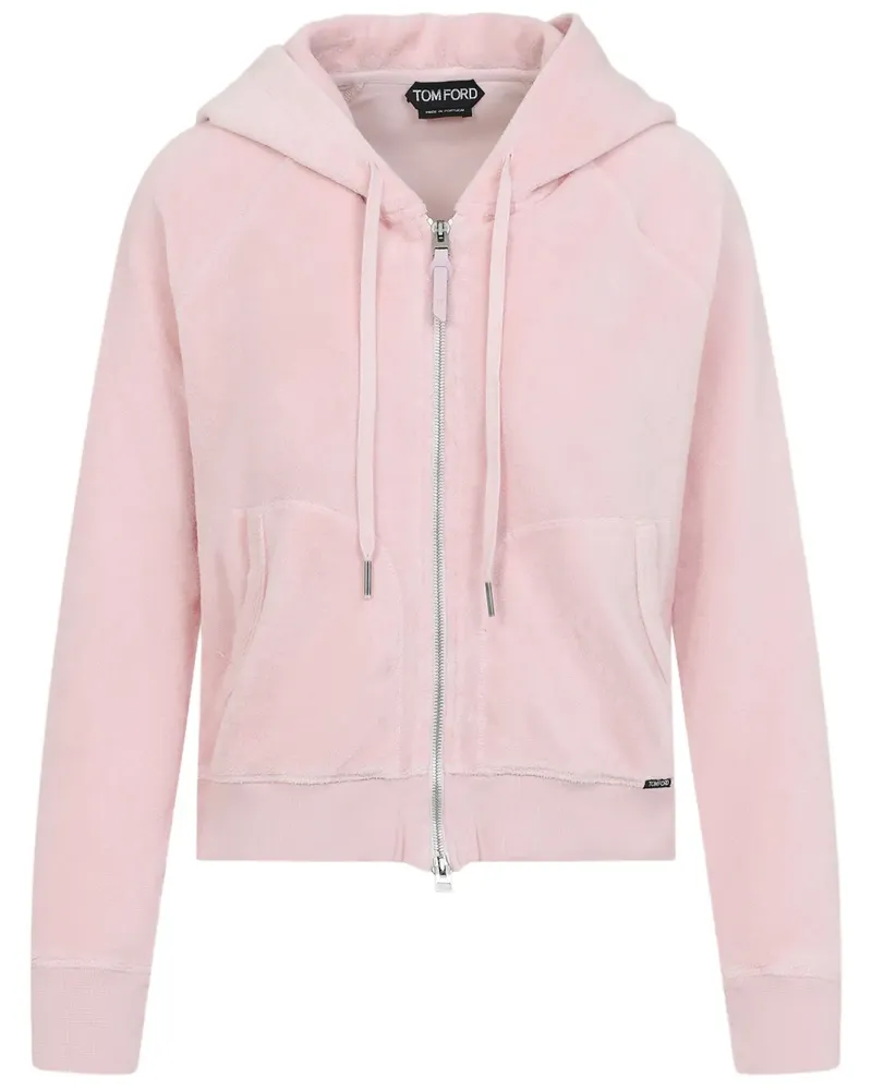Tom Ford Frottee-Hoodie - Rosa Rosa