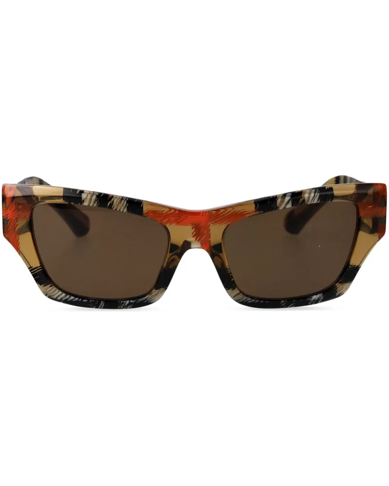 Burberry 0BE4441U Sonnenbrille mit eckigem Gestell - Braun Braun