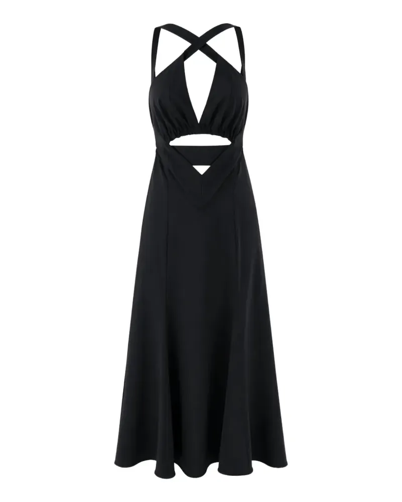 Paco Rabanne cut-out midi dress - Schwarz Schwarz