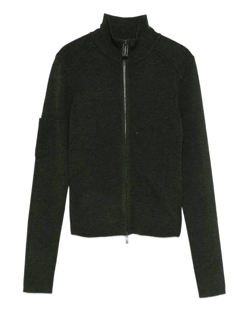 Victoria Beckham Cardigan mit aufgesetzter Tasche - Grün Grün