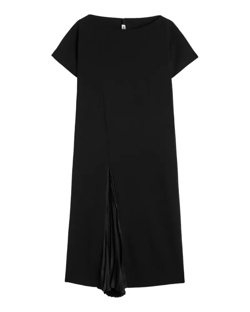 Jil Sander Kleid mit Faltendetails - Schwarz Schwarz