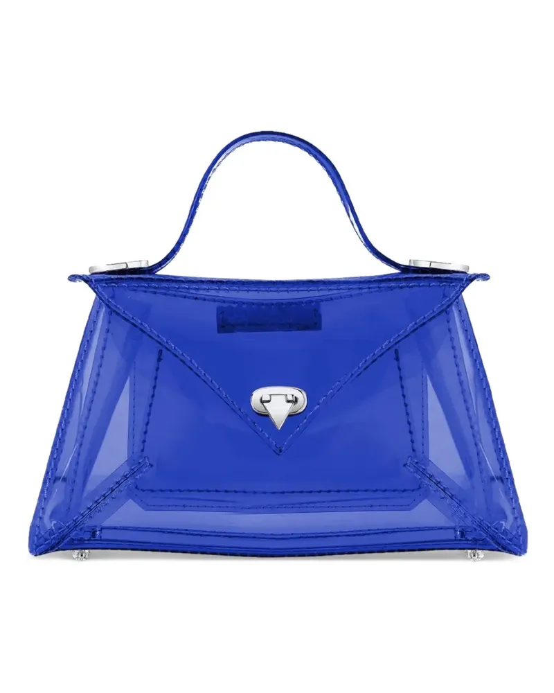 Tyler Ellis Kleine LJ Jelly Tote Bag mit Speerverschluss - Blau Blau