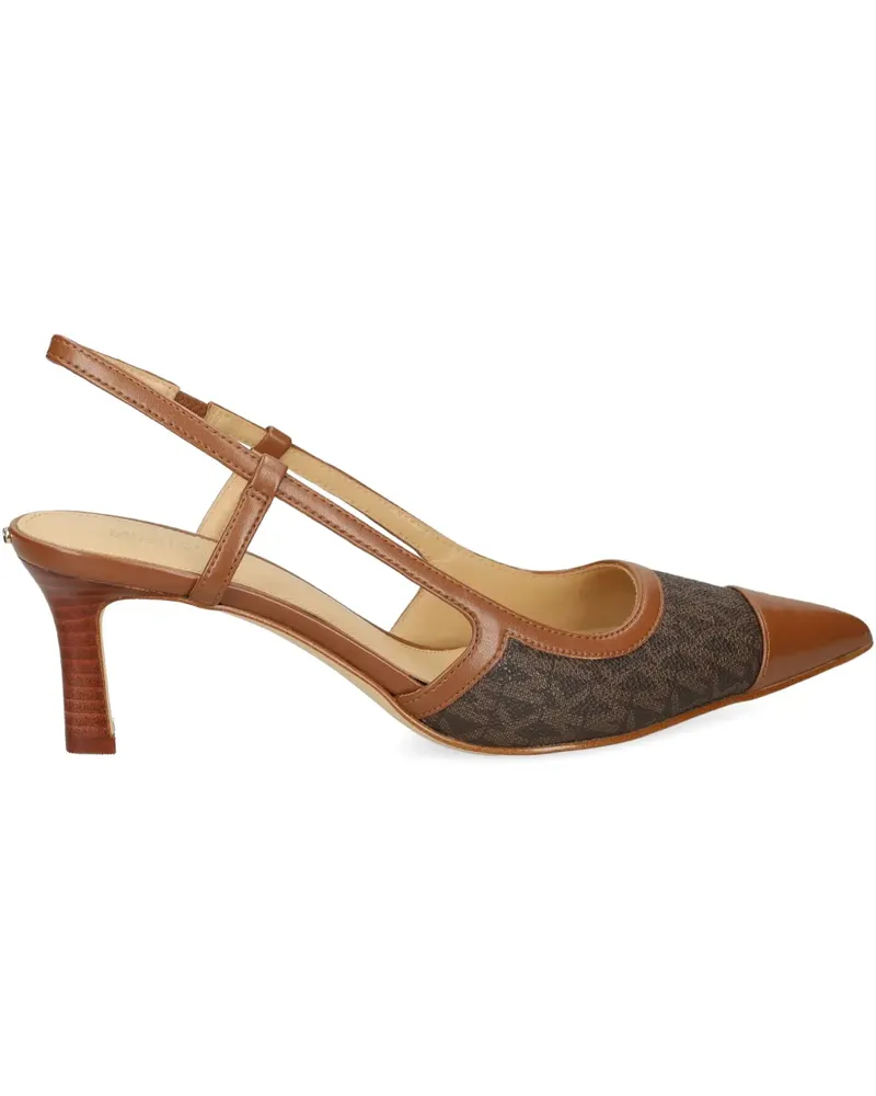 Michael Kors Spitze Alora Pumps mit Monogramm - Braun Braun