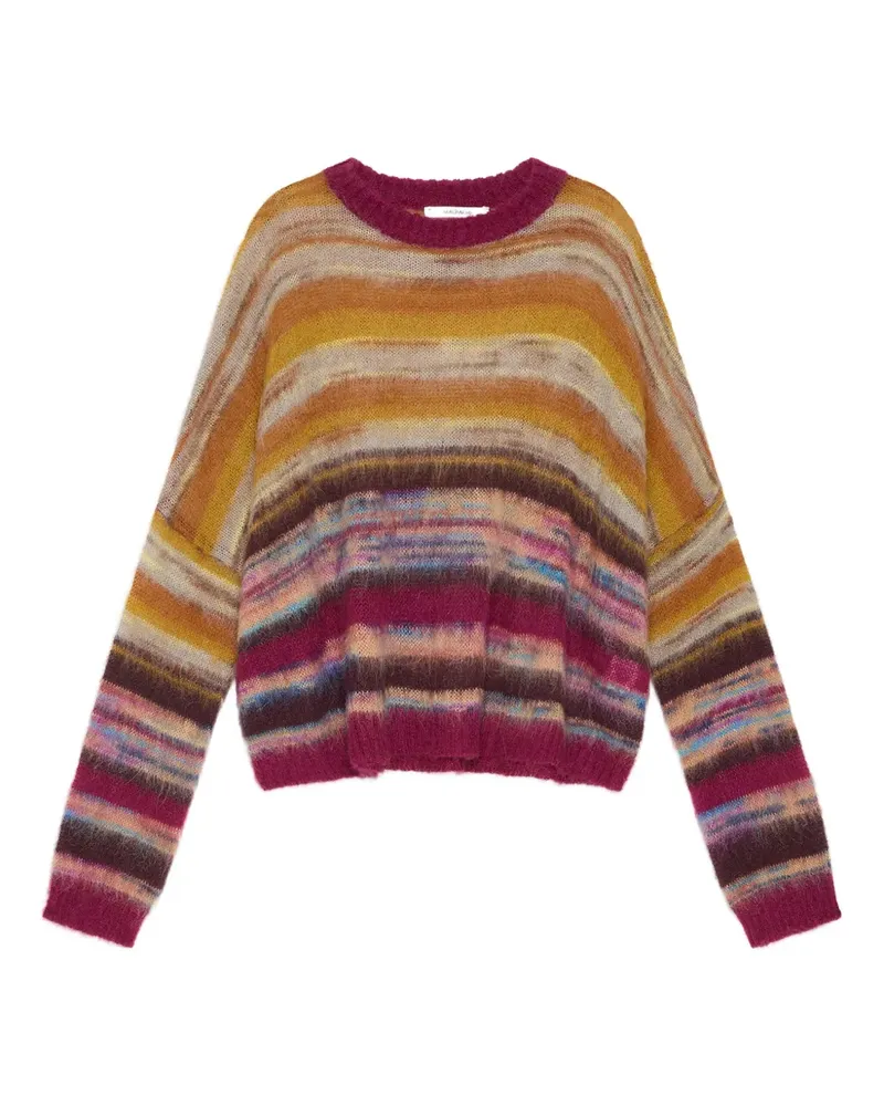 Maliparmi Gestreifter Pullover aus Mohair - Rot Rot