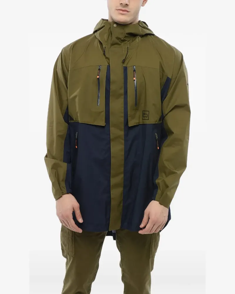 Woolrich two-tone hooded jacket - Grün Grün