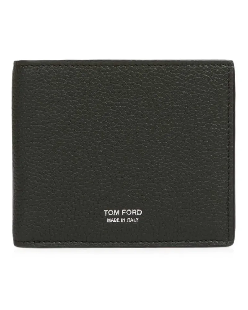 Tom Ford grained leather wallet - Grün Grün