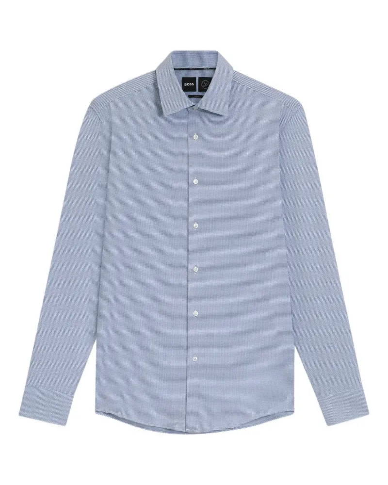 HUGO BOSS Geometrisch gemustertes Hemd - Blau Blau