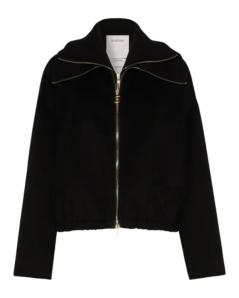 SPORTMAX Jacke mit Reißverschluss - Schwarz Schwarz