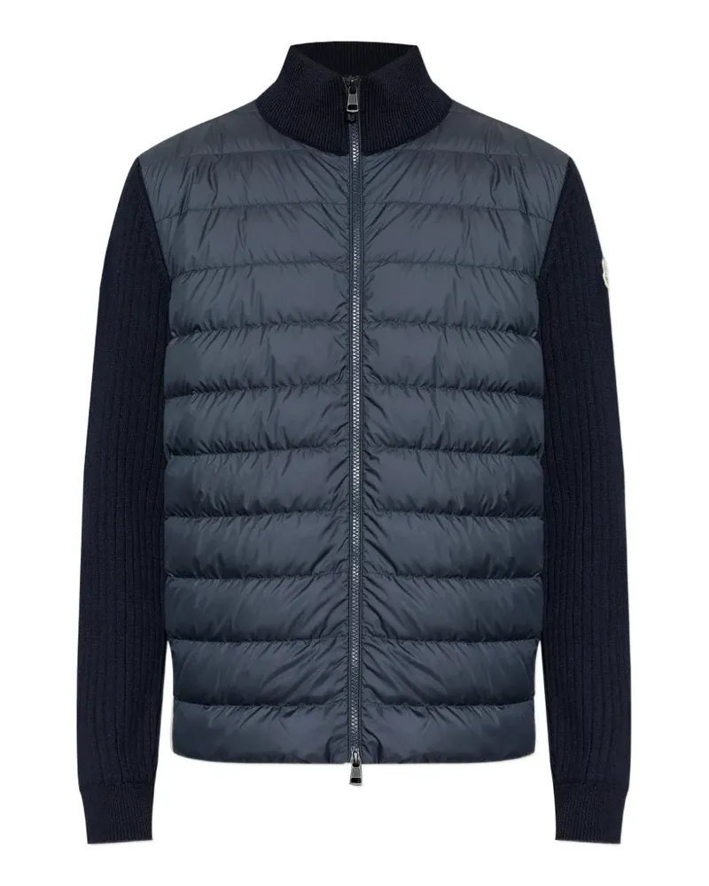 Moncler Gerippte Jacke - Blau Blau