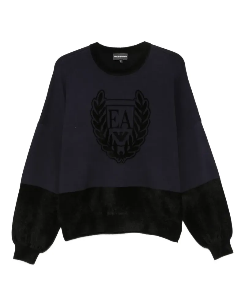 Emporio Armani Pullover mit Logo-Stickerei - Blau Blau