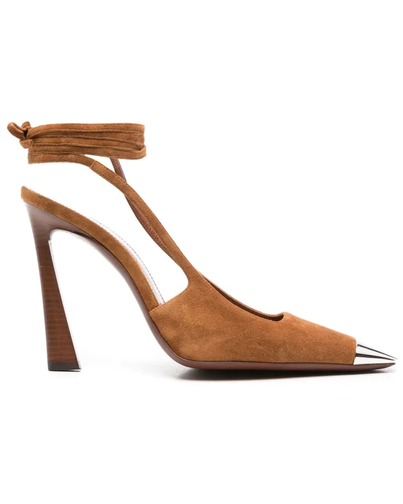 Saint Laurent Blade Pumps aus Wildleder 105mm - Braun Braun