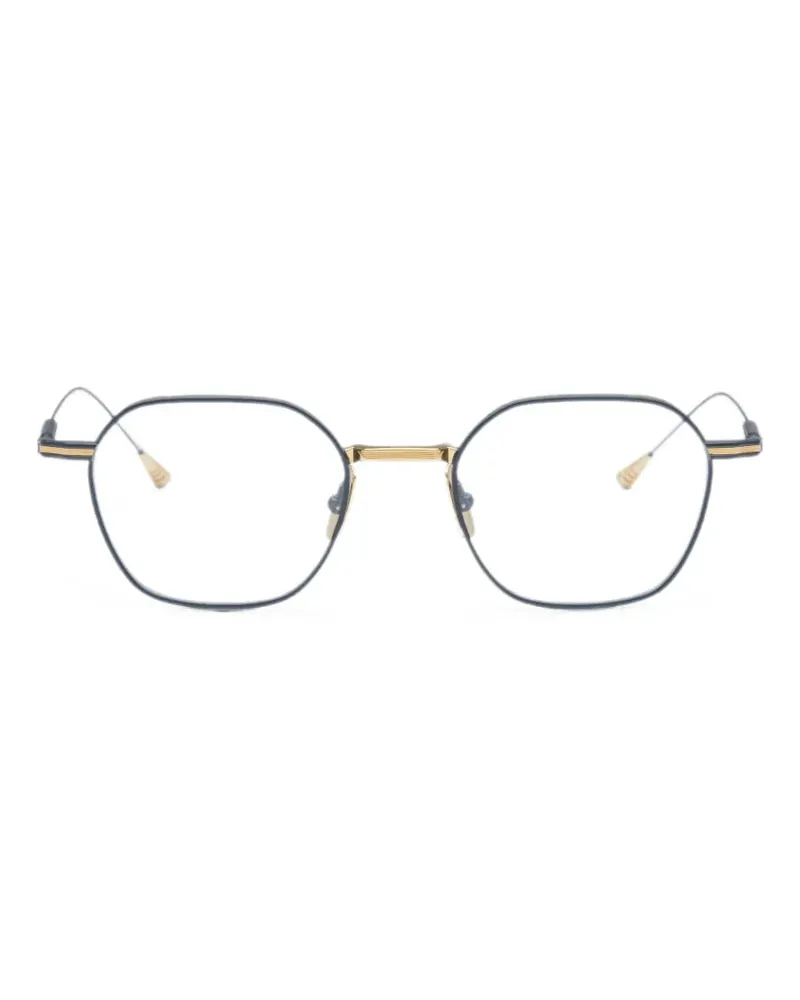 Lunetterie Générale Cavalier Seul geometric-frame glasses - Blau Blau