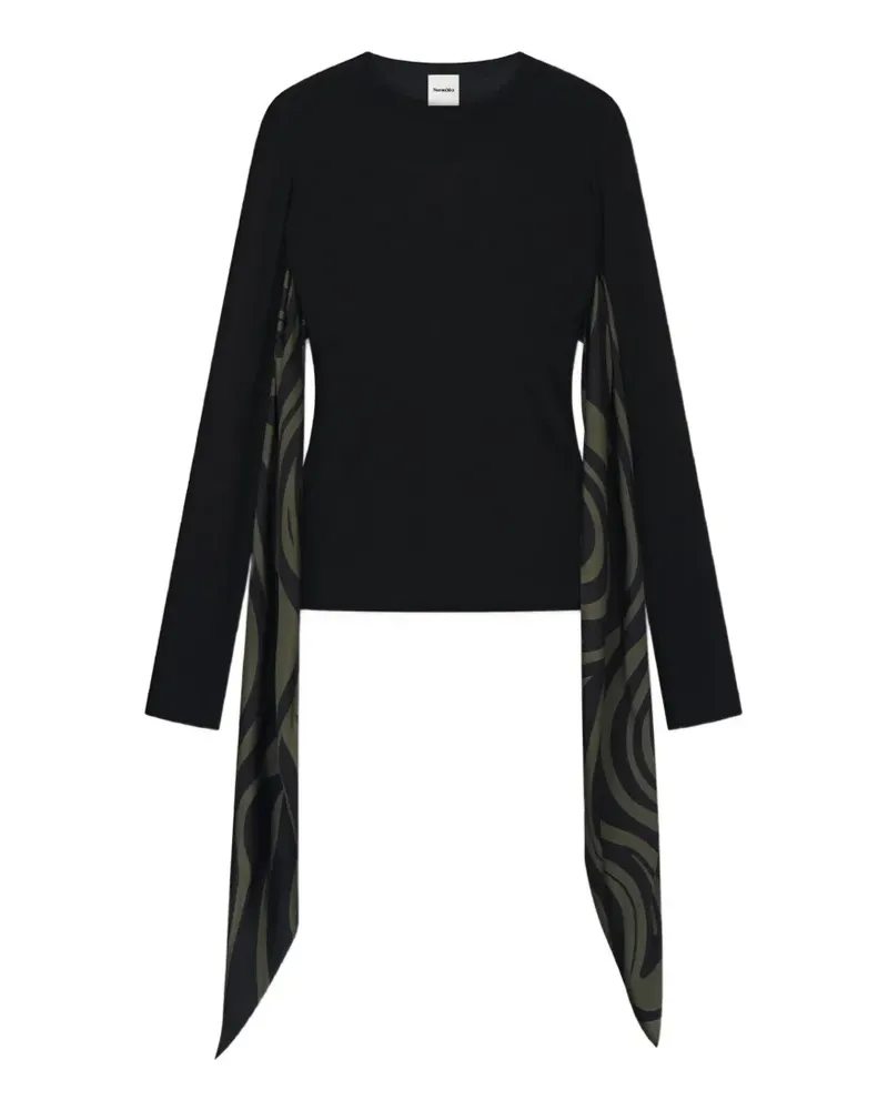 Nanushka Ahuic open-back tie-detail top - Schwarz Schwarz