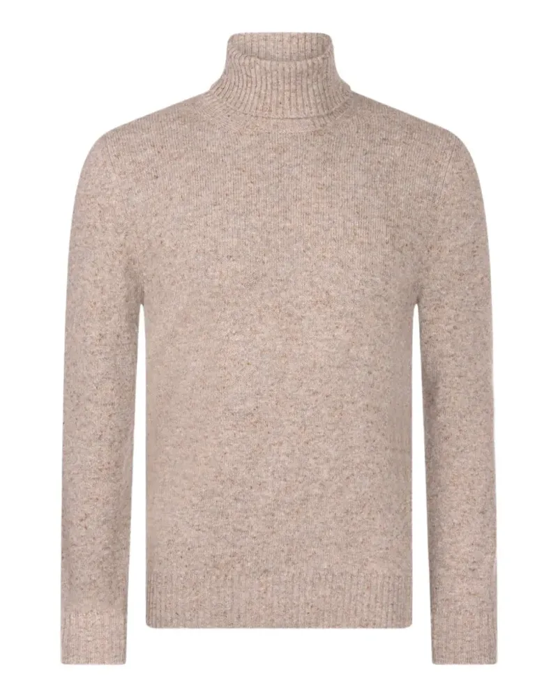 Gran Sasso roll-neck wool sweater - Nude Nude