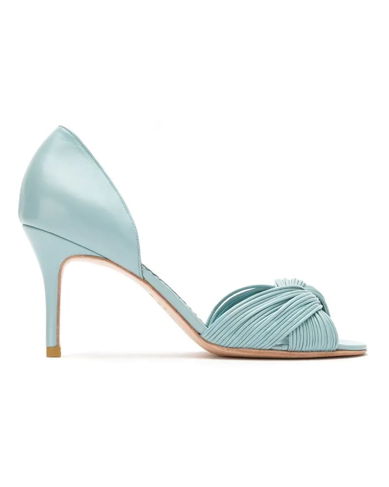 Sarah Chofakian Pumps aus Leder - Blau Blau