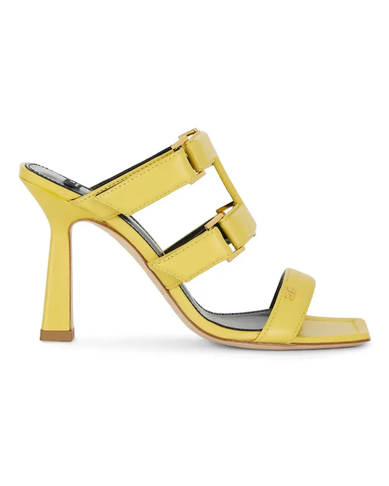 Elisabetta Franchi strap leather sandals - Gelb Gelb