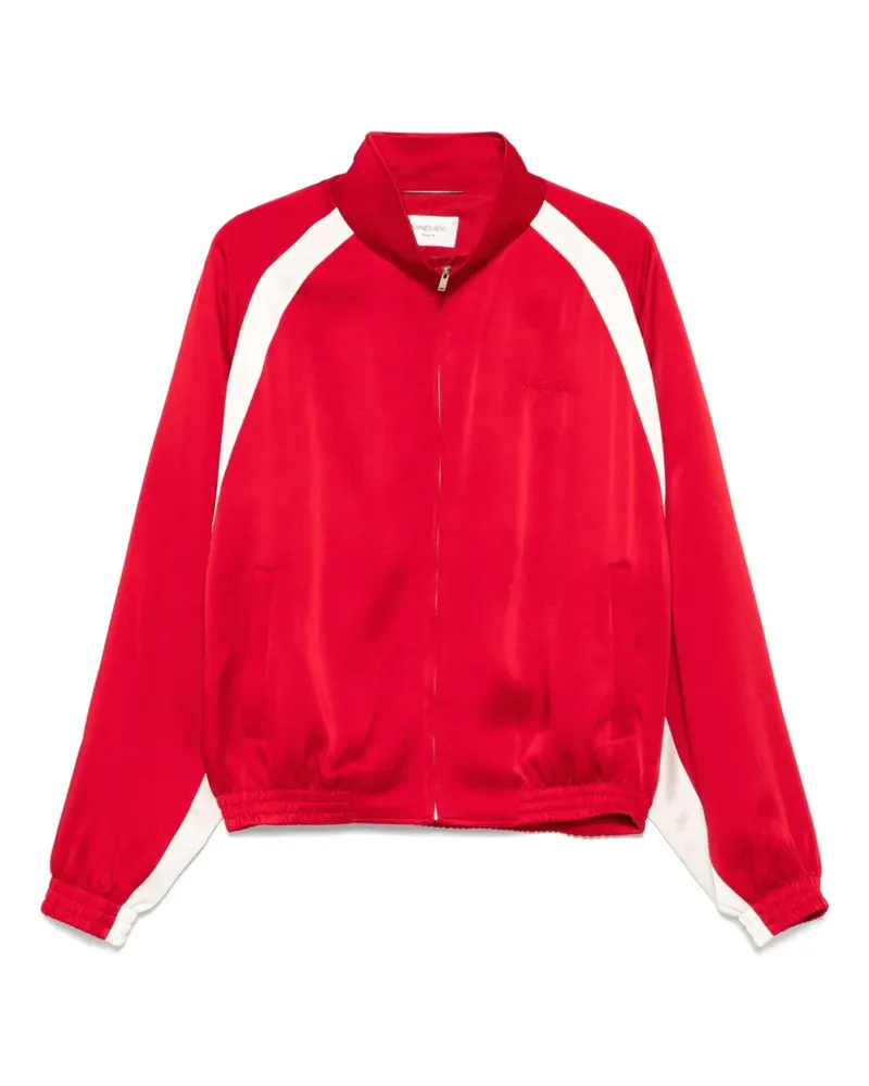 Saint Laurent Sweatshirt mit Logo-Stickerei - Rot Rot