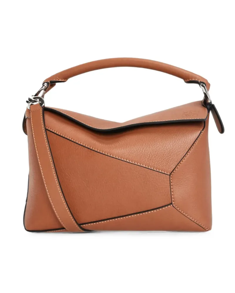 Loewe Kleine Puzzle Handtasche - Braun Braun