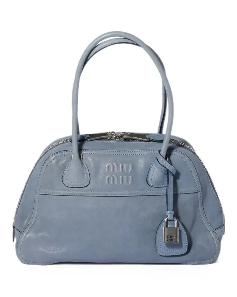 Miu Miu Vivant nappa leather bag - Blau Blau
