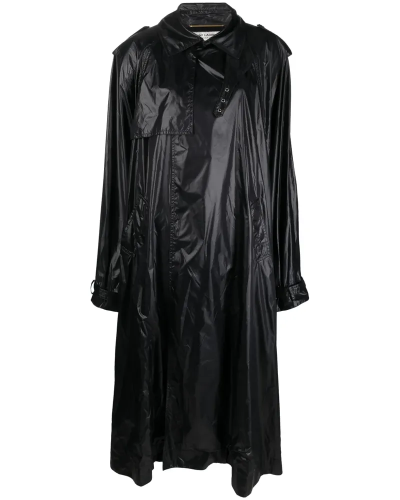 Saint Laurent Trenchcoat im Oversized-Look - Schwarz Schwarz