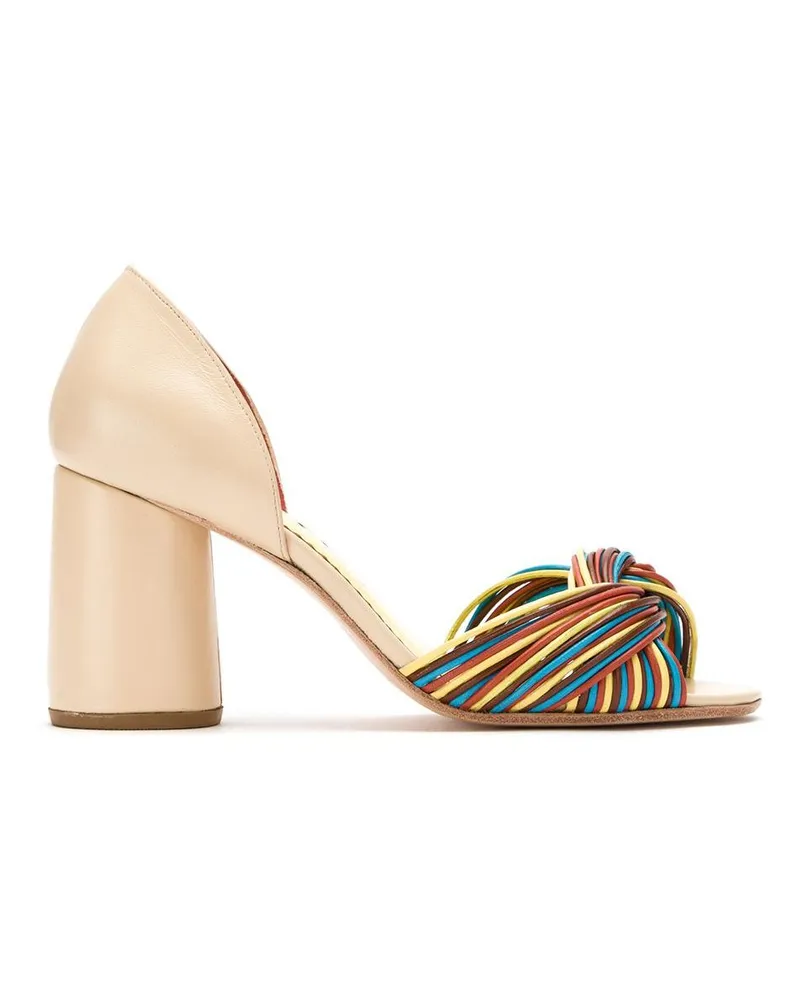 Sarah Chofakian Pumps aus Leder - Nude Nude