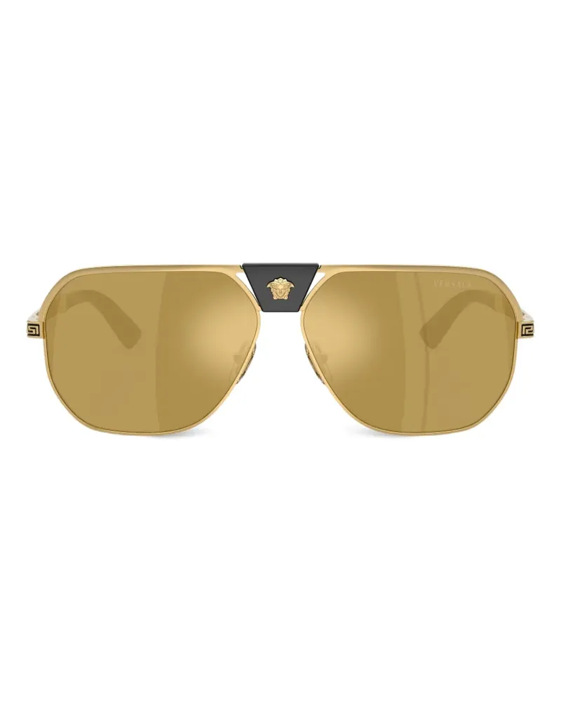 Versace Greca Flow Sonnenbrille - Gold Gold