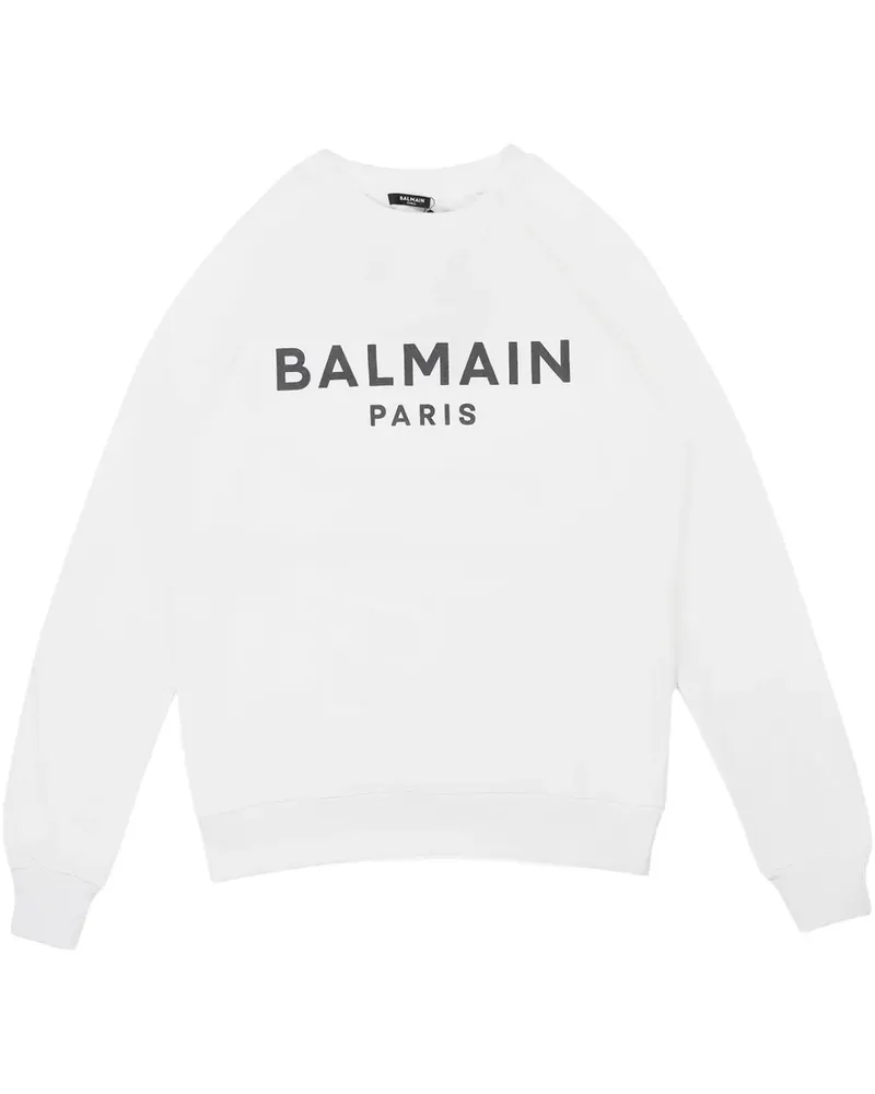 Balmain Sweatshirt mit Print - Weiß Weiß
