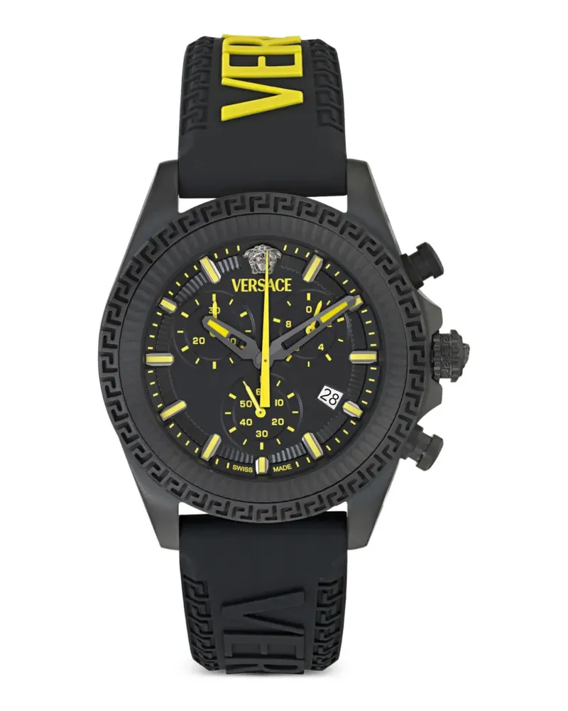 Versace Fornax Greca 43mm watch - Schwarz Schwarz