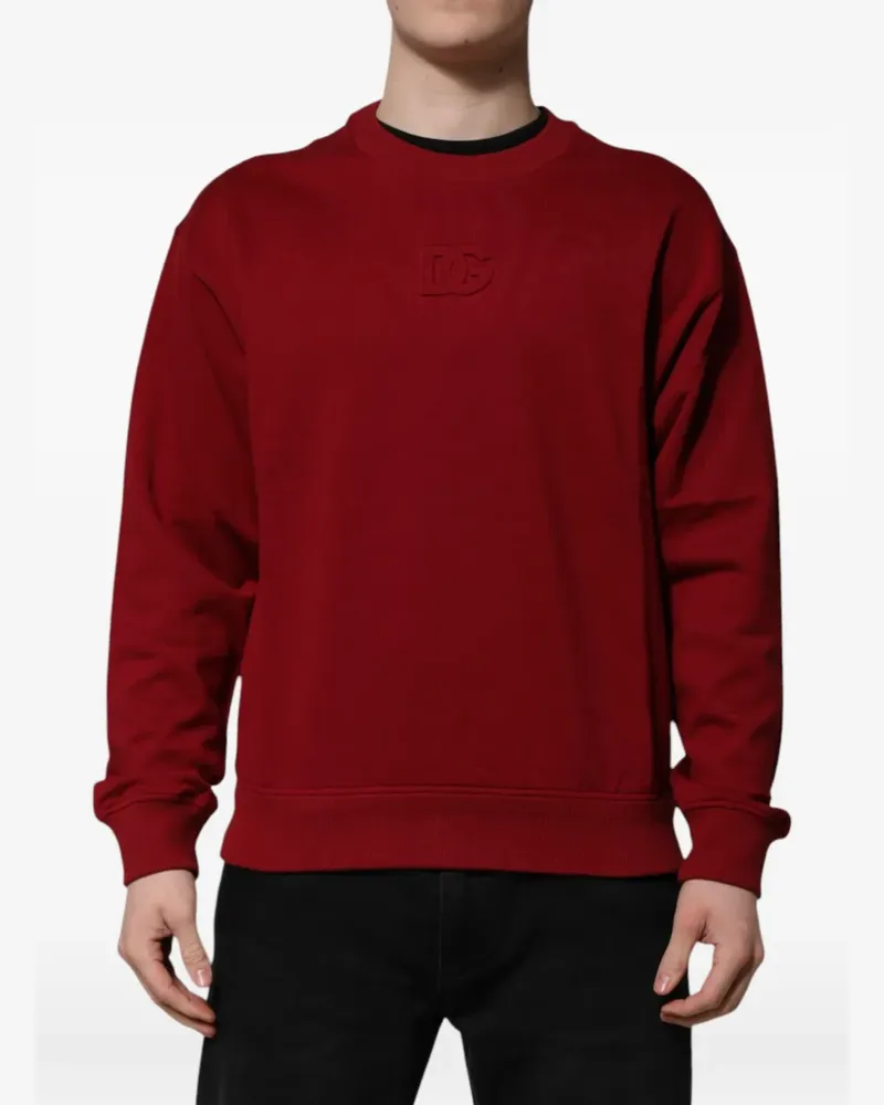 Dolce & Gabbana embossed-logo sweatshirt - Rot Rot