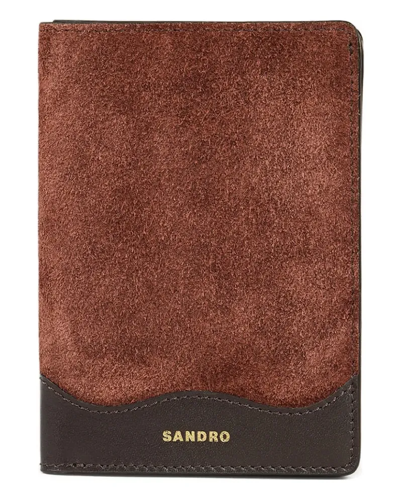 Sandro Portemonnaie aus Wildleder - Braun Braun