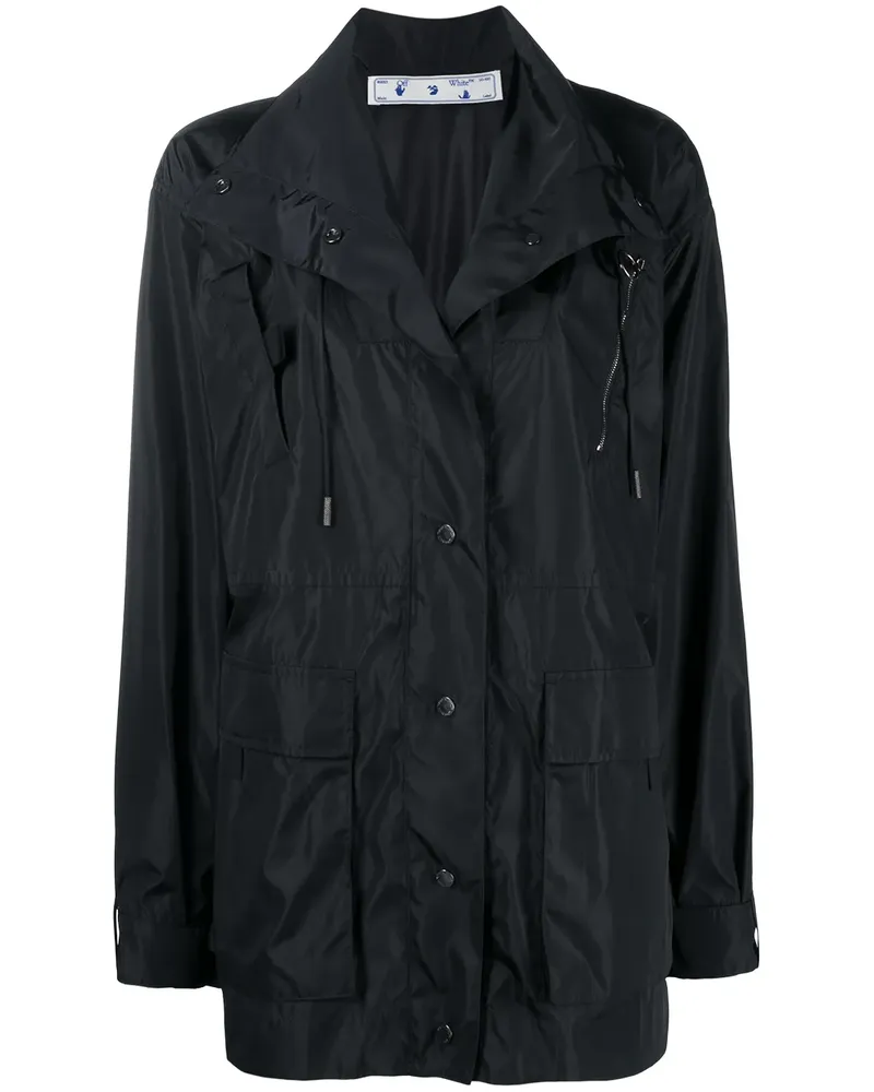 OFF-WHITE Arrows Regenmantel - Schwarz Schwarz