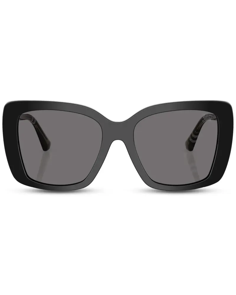 Burberry Sonnenbrille mit Vintage-Check - Schwarz Schwarz