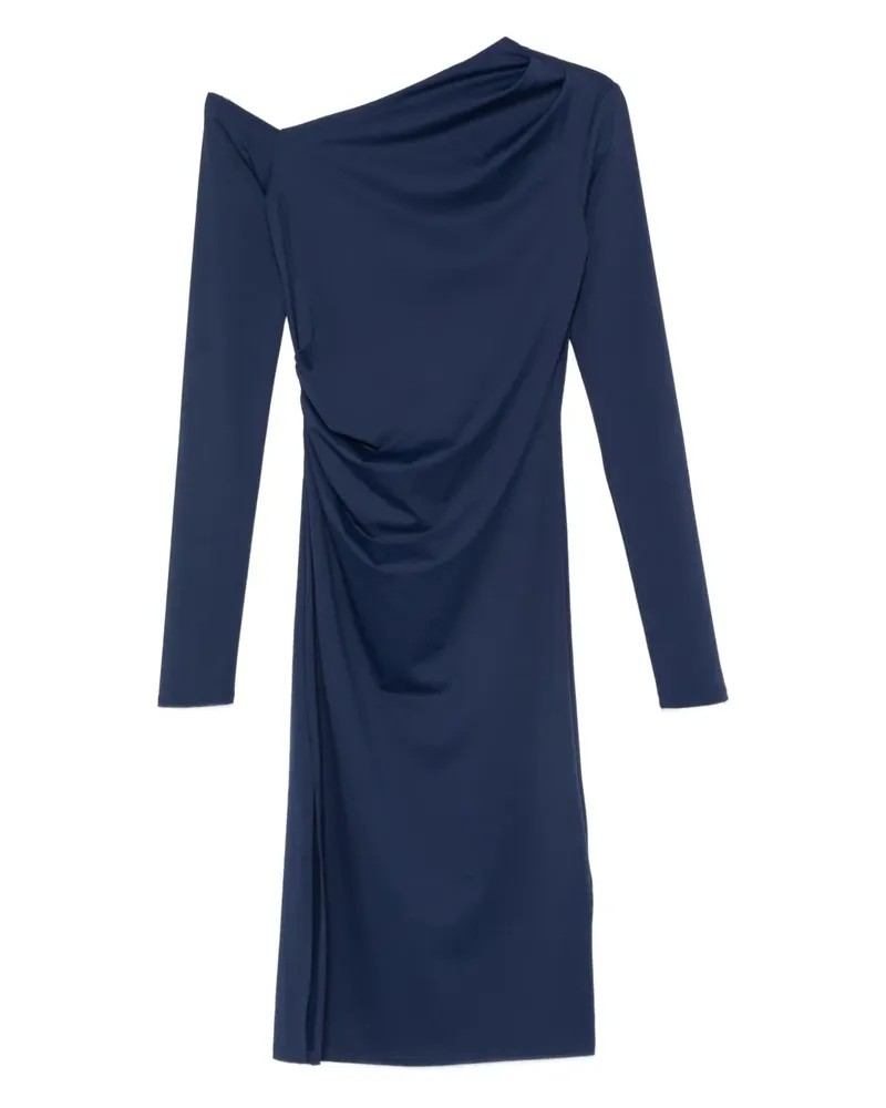 Patrizia Pepe Asymmetrisches Midikleid - Blau Blau
