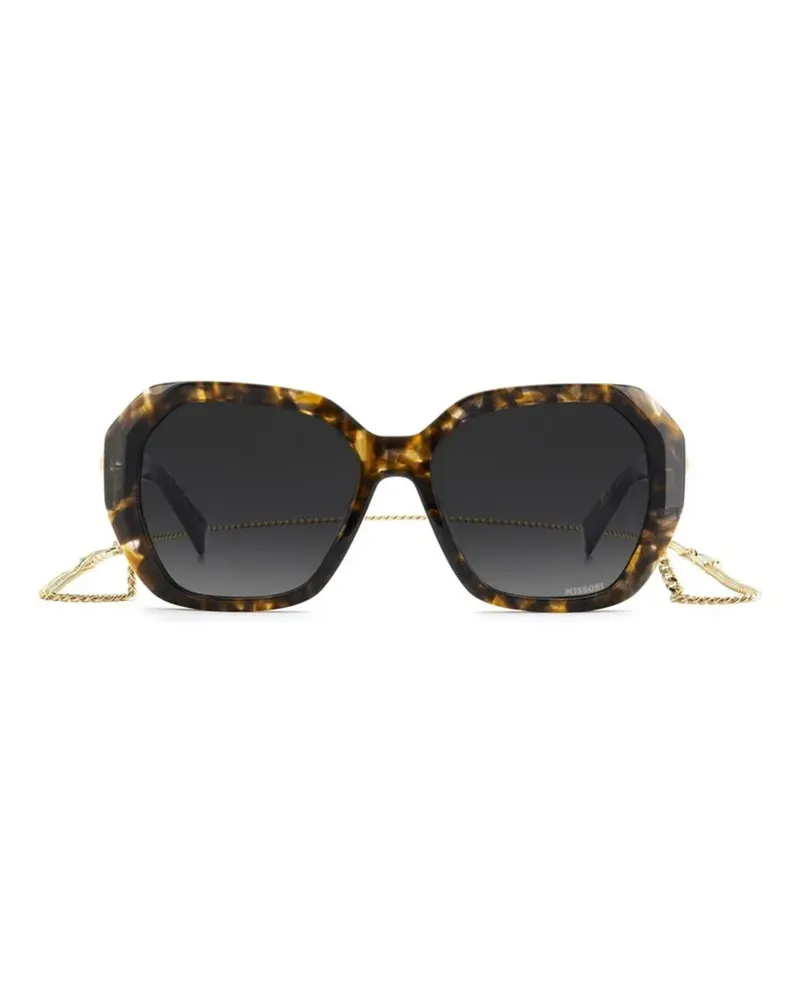 Missoni Sonnenbrille mit eckigem Gestell - Braun Braun