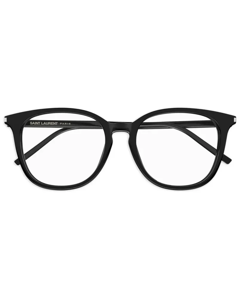 Saint Laurent Brille mit rundem Gestell - Schwarz Schwarz