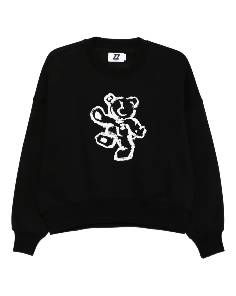 Izzue Besticktes Sweatshirt - Schwarz Schwarz