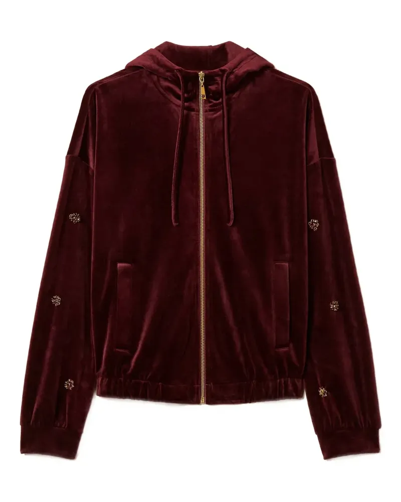 Twin-Set chenille hoodie - Rot Rot