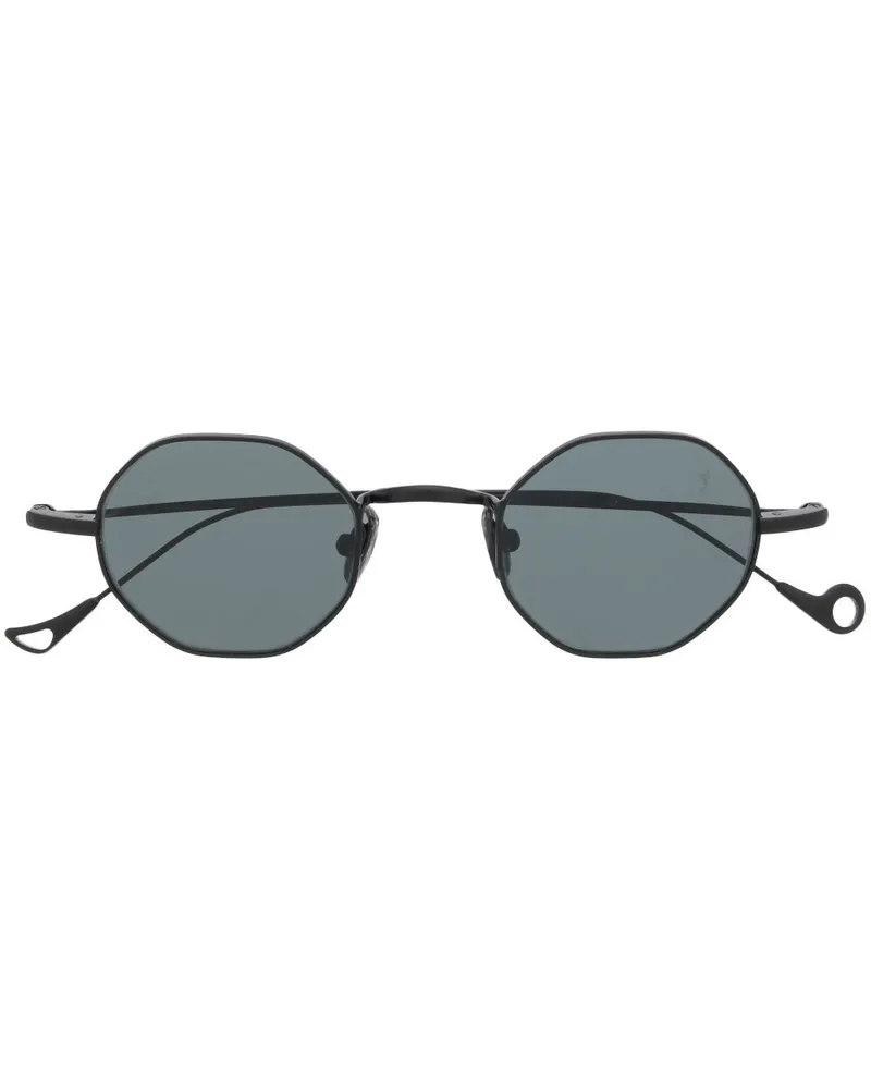 Eyepetizer Sonnenbrille mit rundem Gestell - Schwarz Schwarz