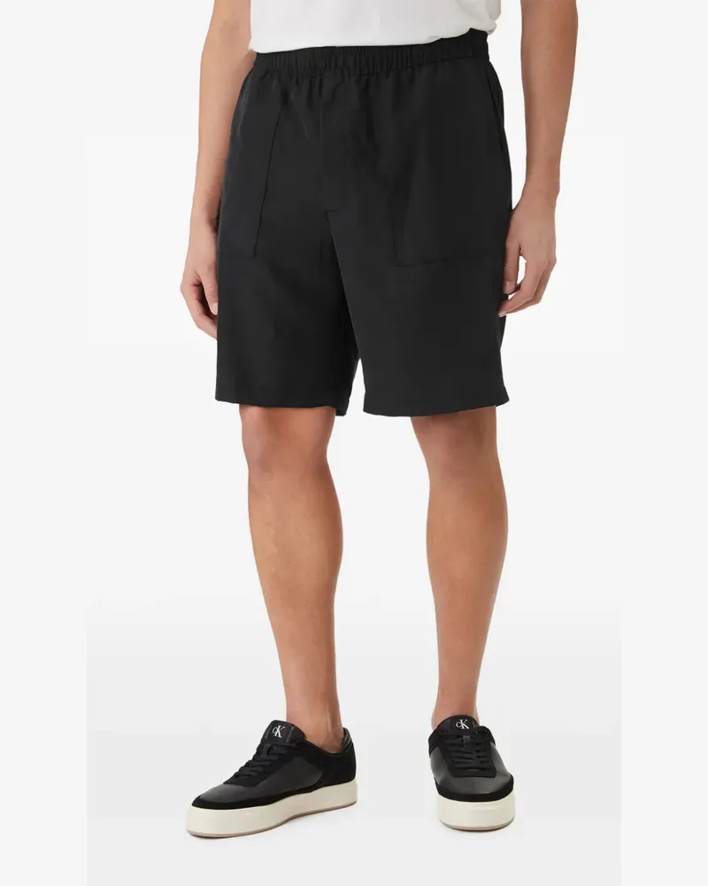 Calvin Klein patch pocket shorts - Schwarz Schwarz