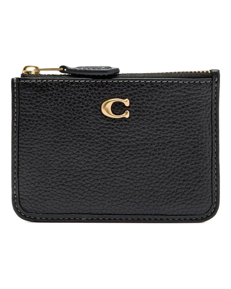 Coach mini ID leather zip-fastening wallet - Schwarz Schwarz