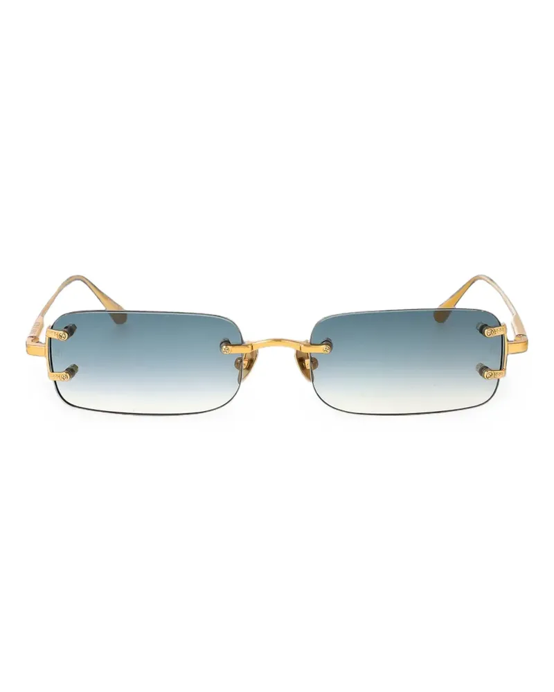 Linda Farrow Eckige Taylor Sonnenbrille - Gold Gold