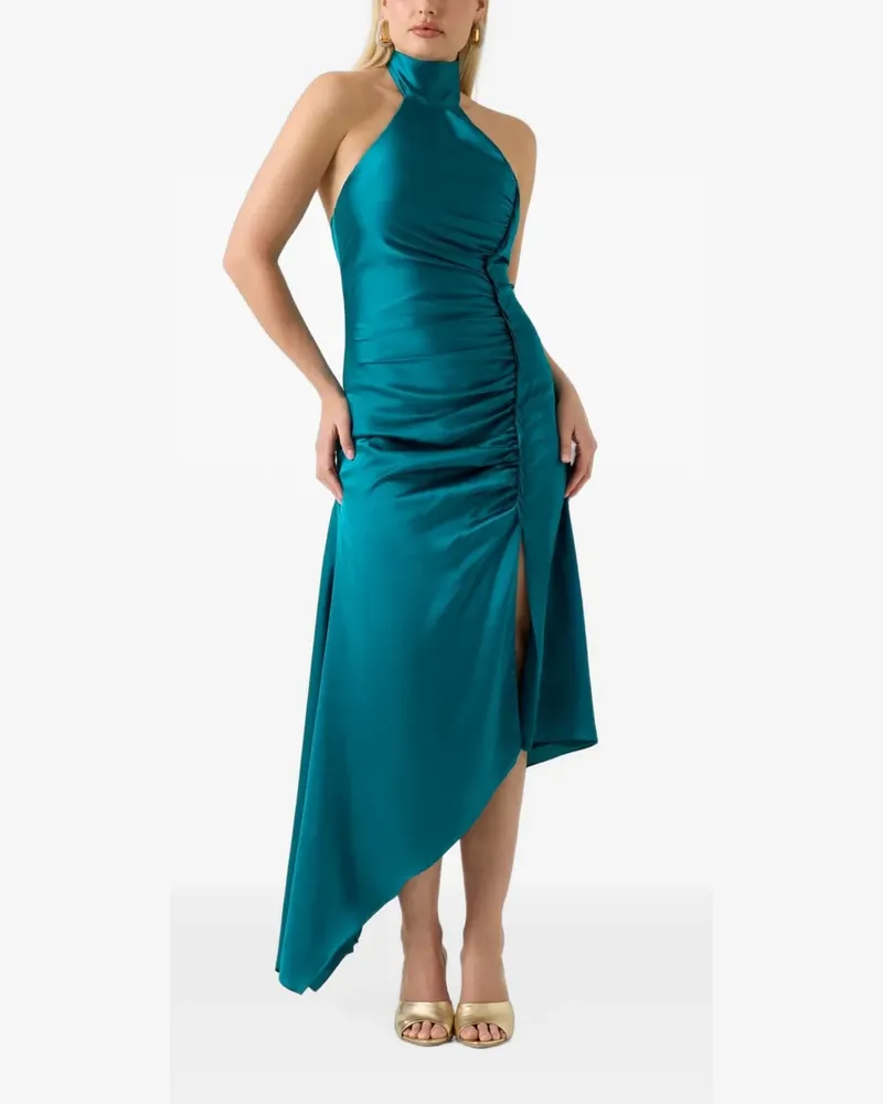 Guess Asymmetrisches Marciano Kleid mit Raffungen - Blau Blau